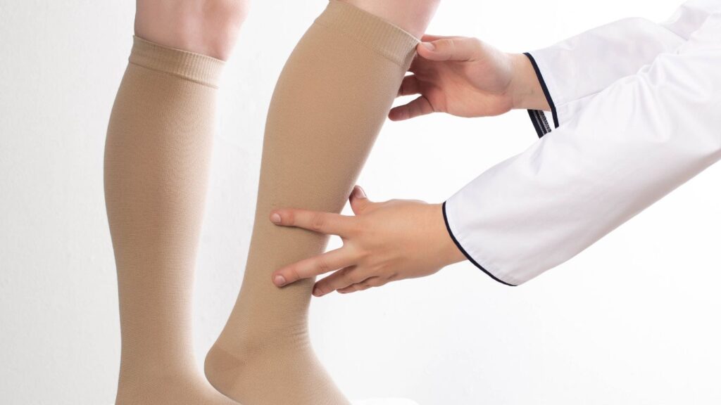 fitting compression stockings