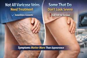 Not all varicose veins need treatment.
